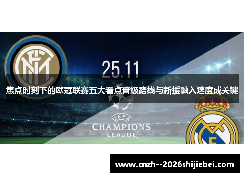 焦点时刻下的欧冠联赛五大看点晋级路线与新援融入速度成关键